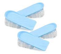 Lot de 2 paires de talonnettes à 5 couches : coussin élastique invisible pour talon résistant aux chocs et confortable pour augmenter la hauteur