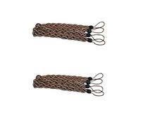 Lot de 2 paires d'embrasses pour rideaux (café)