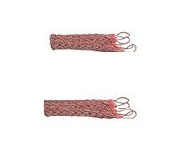 Lot de 2 paires d'embrasses pour rideaux en corde (rose)
