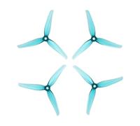 Lot de 2 paires d'hélices Nazgul F5/5140 5 pouces, 3 pales/tripales, avec trou de montage de 5 mm, for drones FPV Racing Freestyle 5 pouces(2pairs F5 blue)