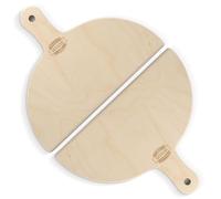 Lot de 2 palettes à pizza Wood Lab 30 cm en bois de bouleau 6 mm, idéales pour four à épices Ferrari G3 Ariete, four ou grill avec silex