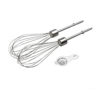 Lot de 2 palettes de mélange et crochets à pâte, accessoires de mélangeur en acier inoxydable, pour mixeurs portables Kenwood, pièces de rechange pour préparation des aliments de cuisine et tâches de
