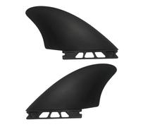 Lot de 2 palmes flexibles pour planche de surf - Palmes flexibles pour longboard - Palmes de rechange compactes et résistantes à l'usure