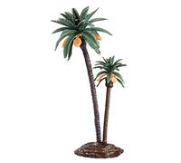 Lot de 2 palmiers 12 + 18 cm décoratifs, Vacances, Caraïbes, Plage