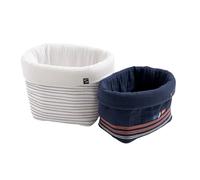 Lot de 2 panières de rangement en double gaze de coton