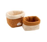 Lot de 2 panières de rangement en double gaze de coton - ORSINO