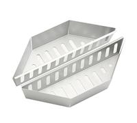 Lot de 2 paniers à charbon de bois robustes pour barbecue, équipement de cuisine de camping, plateaux de grillades portables pour pique-nique, voyage et barbecue