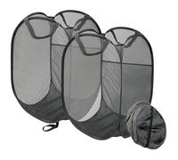 Lot de 2 paniers à linge pliables avec anse, pour chambre d'enfant, collège, dortoir, camping et voyage
