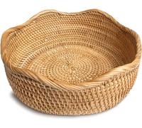 Lot de 2 paniers à pain Banneton ovales de 25 cm avec doublure en tissu de lin pour la fabrication de pain artisanale pour boulangers professionnels et amateurs