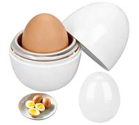 Lot de 2 paniers chauffe-œufs pour micro-ondes, cuiseur à œufs pour 1/4 d'œufs et évaporateur d'œufs, œufs cuits avec couvercle, pour petit-déjeuner chaud et œufs de Pâques, pour le bureau et la