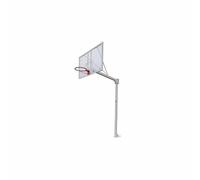 Lot de 2 paniers de basket monotube avec base pour ancrage - sans planche ni cerceau Softee Equipment Deluxe Blanc TU