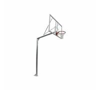 Lot de 2 paniers de basketball galvanisé tube Softee Equipment Blanc 1,65 m