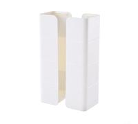 Lot de 2 paniers de rangement muraux magnétiques pour réfrigérateur, cuisine, garage et bureau, matériau ABS, 25 x 8,5 x 8,5 cm (blanc)