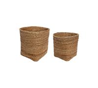 Lot de 2 paniers en rotin clair Gentle