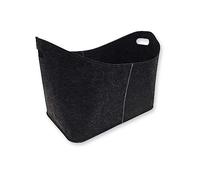 Lot de 2 paniers en feutre polyvalents - Pliable et peu encombrant - Pour bois de cheminée, journaux, jouets, bouteilles ou livres - 53 x 32 x 40 cm - Charge maximale : 20 kg