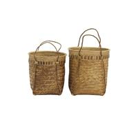 Lot de 2 paniers en rotin beige, carrés - House Doctor, Balie - 35x35x35 cm