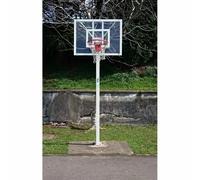 Lot de 2 paniers minibasket monotube avec base pour ancrage - sans planche ni cerceau Softee Equipment Deluxe Blanc TU