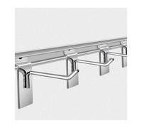 Lot de 2 panneaux à lattes avec 30 crochets longs de 80 cm de long - Organisateur mural de garage pour suspendre l'affichage et le rangement - Cintres pour panneau perforé