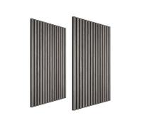 Lot de 2 panneaux acoustiques aspect bois 110 x 50 x 1,8 cm