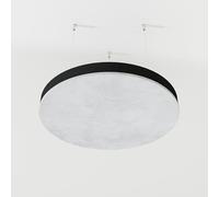 Lot de 2 panneaux acoustiques de plafond en velours « CIRCLES-Cinematic » avec kit de montage | Panneau acoustique décoratif en forme de nuage | Couleur : (Blanc, CIRCLES)