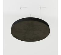 Lot de 2 panneaux acoustiques de plafond en velours « CIRCLES-Cinematic » avec kit de montage | Panneau acoustique décoratif en forme de nuage | Couleur : (Marron, CIRCLES)