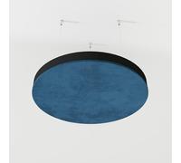Lot de 2 panneaux acoustiques de plafond en velours « CIRCLES-Cinematic » avec kit de montage | Panneau acoustique décoratif en forme de nuage | Couleur : (Bleu, CIRCLES)