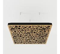 Lot de 2 panneaux acoustiques montés au plafond avec kit de montage | Panneaux insonorisants et diffusants | Réduction d'écho | Traitement acoustique | Couleur : [Chêne | P32]