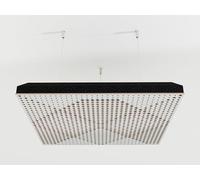 Lot de 2 panneaux acoustiques montés au plafond avec kit de montage | Panneaux insonorisants et diffusants | Réduction d'écho | Traitement acoustique | Couleur : [Blanc | WILDS]