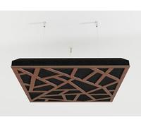 Lot de 2 panneaux acoustiques montés au plafond avec kit de montage | Panneaux insonorisants et diffusants | Réduction d'écho | Traitement acoustique | Couleur : [Noix | SKYROSS]