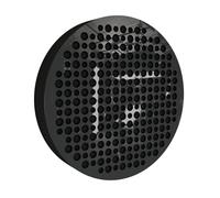 Lot de 2 panneaux acoustiques muraux | Panneaux insonorisants et décoratifs pour réduire l'écho | Traitement acoustique pour la maison et le studio | Couleur : [Plastique noir brillant | CIRCLES]