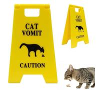 Lot de 2 panneaux d'avertissement de vomissements de chat pour animaux domestiques