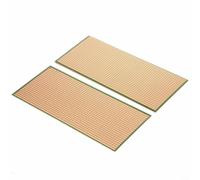 Lot de 2 panneaux de circuit imprimé simple face, PCB Platine Stripboard veroboard non coupé, pour outils de réparation d'équipements électriques