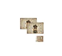 Lot de 2 panneaux de guide de sorcière de cuisine, décoration murale en métal, recettes de sorcières et de guide à base de plantes, décorations anciennes rustiques, panneau de connaissances de