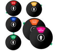 Lot de 2 panneaux de porte de 6 options pour bureau, maison, salle de conférence, « Do Not Disturb/Come in Welcome/Out of Office/In a Meeting/Back Soon/Working Remote » pour bureau, maison, salle de