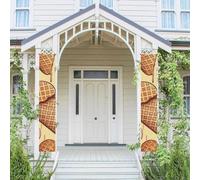 Lot de 2 panneaux de porte de porche « Welcome Summer » - Drapeau saisonnier à suspendre - Motif crème glacée et gaufré - Bannière murale - Bannière de porte - Toile de fond murale