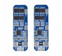 Lot de 2 panneaux de protection de batterie Li-ion 3S 12 V 10 A avec protection contre les surcharges et les courts-circuits pour batteries au lithium 10,8 V, 11,1 V, 12,6 V