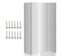 Lot de 2 panneaux de revêtement extérieur en vinyle avec vis en aluminium ou en acier inoxydable, pour panneaux muraux extérieurs résistants aux intempéries, à la maison, à la terrasse et au jardin