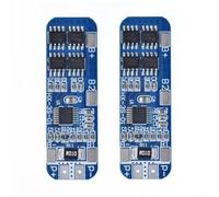 Lot de 2 panneaux de sécurité Li-ion 3S 12 V 10 A pour batterie polymère 10,8 V 11,1 V 12,6 V avec décharge excessive et surintensité pour une protection pour une utilisation de noyau de 3,7 V