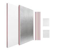 Lot de 2 panneaux latéraux en mousse imperméable avec film adhésif | Panneaux d'isolation AC pour maison, appartement, bureau, hôtel, chambre, copropriété, salle de telier