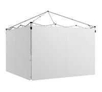 Outsunny Lot de 2 Parois Latérales pour Tonnelle 3 x 3 ou 3 x 6 m, Panneaux Latéraux de Remplacement, Facile à Assembler, Tissu Oxford, 295 x 195 cm, Blanc