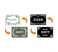 Lot de 2 panneaux magnétiques double fonctionnalité pour lave-vaisselle pour un affichage propre/sale (D)