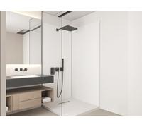 Lot de 2 panneaux muraux de douche blanc en aluminium avec profilés - 2x L90 x H210 cm - ITZIAR