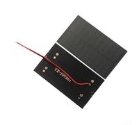 Lot de 2 panneaux solaires 1 W 5 V, DIY pour Mini avec fil électronique pour charger la batterie 3,7 V-5 V cellules polycristallines 107 x 61 mm pour projets de bricolage