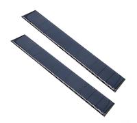 Lot de 2 panneaux solaires 6 V 300 mA 254 x 44 mm, module en polysilicium pour projets de bricolage, puissance de sortie efficace, construction robuste, systèmes d'éclairage domestique