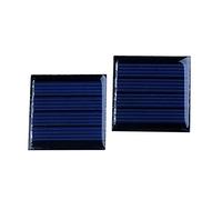 Lot de 2 panneaux solaires polycristallins 5,5 V/2 V 60 mA pour modélisme d'avion 2 V