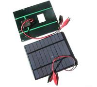 Lot de 2 panneaux solaires polycristallins 5 W 5 V pour camping, randonnée, pêche, alimentation USB avec design résistant aux intempéries et verre trempé