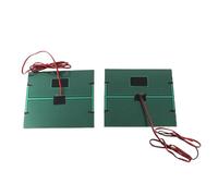 Lot de 2 panneaux solaires polycristallins à haute efficacité, module d'alimentation 5 V 500 mA avec câble de 100 cm pour les projets solaires de bricolage et la recherche