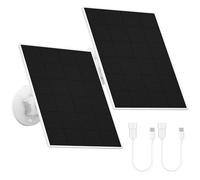 Lot de 2 panneaux solaires pour appareil photo eufy, 5 V, 5 W, panneau solaire pour eufyCam 2/2 Pro/2C/2C Pro/3/3C/E/E20/E40/L20/L40/S330, SoloCam E20/E40/S230/Spotlight, chargeur de panneau solaire
