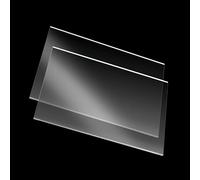 Lot de 2 panneaux transparents en polycarbonate, carrés, durables et durables, de 0,5 mm, 1 mm et 1,5 mm(200x200x0.5mm)