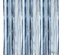 Lot de 2 paquets de 20 serviettes de table à rayures peintres bleues - 40 ct | Motif Coastal Ikat